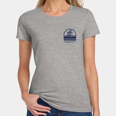 City Of Racine Wastewater - Ladies Heavy Cotton 100% Cotton T Shirt Thumbnail