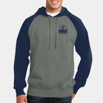 City Of Racine Wastewater - Raglan Colorblock Pullover Hooded Sweatshirt Thumbnail