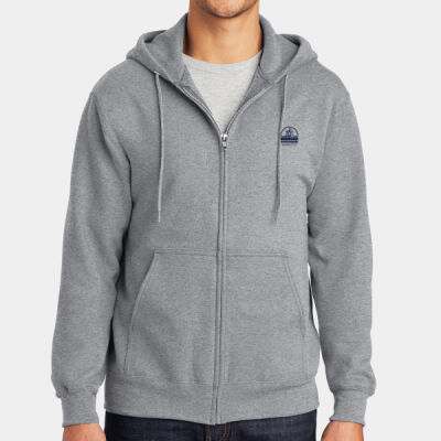 City Of Racine Wastewater - Tall Essential Fleece Full Zip Hooded Sweatshirt Thumbnail