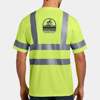 City Of Racine Wastewater - Ansi 107 Class 3 Short Sleeve Snag Resistant Reflective T Shirt Thumbnail