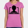 Ladies Heavy Cotton 100% Cotton T Shirt Thumbnail